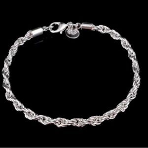 925 Sterling Silver Rope Bracelet